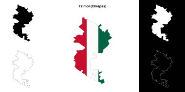 Tzimol belediyesi (Chiapas) ana hat haritası seti