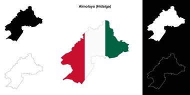 Almoloya Belediyesi (Hidalgo) ana hat haritası seti