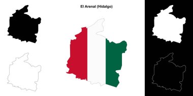 El Arenal belediyesi (Hidalgo) ana hat haritası seti