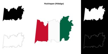 Huichapan belediyesi (Hidalgo) ana hat haritası seti
