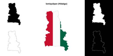 Ixmiquilpan Belediyesi (Hidalgo) ana hat haritası seti