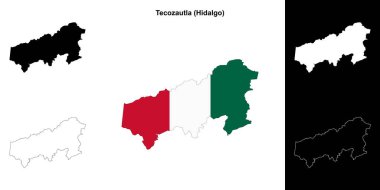 Tecozautla belediyesi (Hidalgo) ana hat haritası belirlendi