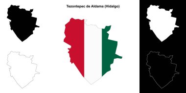 Tezontepec de Aldama belediyesi (Hidalgo) ana hat haritası seti