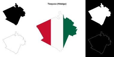 Tizayuca belediyesi (Hidalgo) ana hat haritası seti