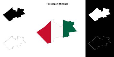 Tlaxcoapan belediyesi (Hidalgo) ana hat haritası seti