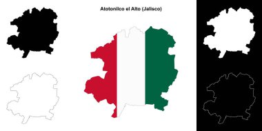 Atotonilco el Alto belediyesi (Jalisco) ana hat haritası seti
