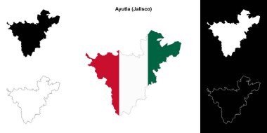 Ayutla belediyesi (Jalisco) ana hat haritası seti