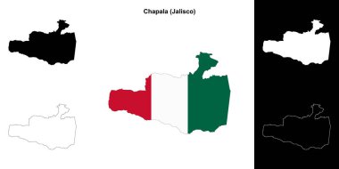 Chapala Belediyesi (Jalisco) ana hat haritası seti