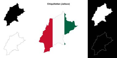 Chiquilistlan belediyesi (Jalisco) ana hat haritası seti