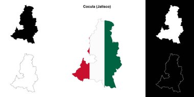 Cocula Belediyesi (Jalisco) ana hat haritası seti