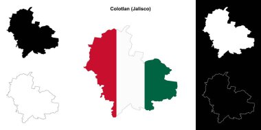 Colotlan belediyesi (Jalisco) ana hat haritası seti