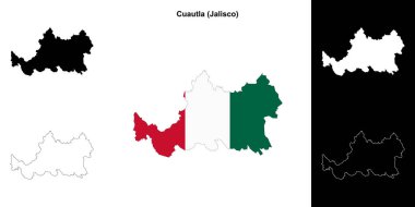 Cuautla belediyesi (Jalisco) ana hat haritası seti
