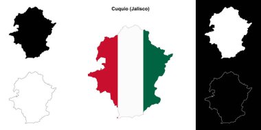 Cuquio belediyesi (Jalisco) ana hat haritası seti