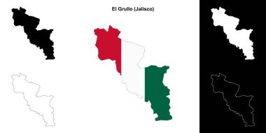 El Grullo belediyesi (Jalisco) ana hat haritası seti