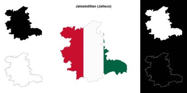 Jalostotitlan belediyesi (Jalisco) ana hat haritası seti