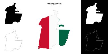 Jamay Belediyesi (Jalisco) ana hat haritası seti