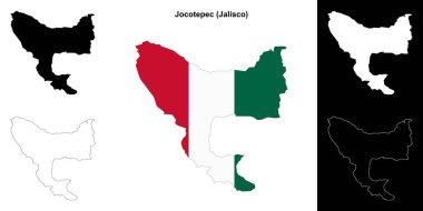 Jocotepec belediyesi (Jalisco) ana hat haritası seti