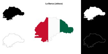 La Barca belediyesi (Jalisco) ana hat haritası seti