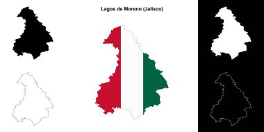 Lagos de Moreno belediyesi (Jalisco) ana hat haritası seti