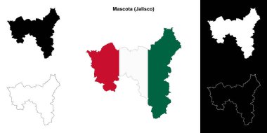 Mascota belediyesi (Jalisco) ana hat haritası seti