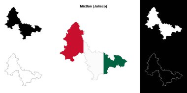 Mixtlan belediyesi (Jalisco) ana hat haritası seti
