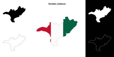 Ocotlan belediyesi (Jalisco) ana hat haritası seti