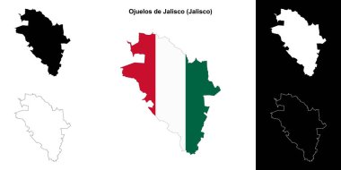 Ojuelos de Jalisco belediyesi (Jalisco) ana hat haritası seti