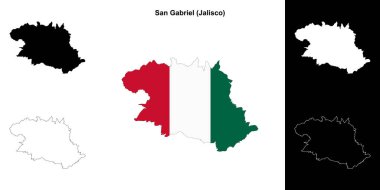 San Gabriel Belediyesi (Jalisco) ana hat haritası seti