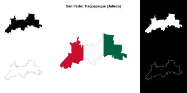 San Pedro Tlaquepaque belediyesi (Jalisco) ana hat haritası seti