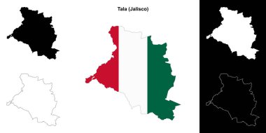 Tala belediyesi (Jalisco) ana hat haritası seti