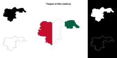 Tizapan el Alto belediyesi (Jalisco) ana hat haritası seti