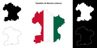 Tepatitlan de Morelos belediyesi (Jalisco) ana hat haritası seti