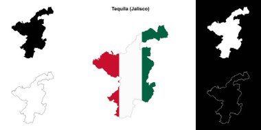 Tekila belediyesi (Jalisco) ana hat haritası seti