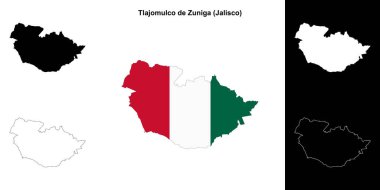 Tlajomulco de Zuniga belediyesi (Jalisco) ana hat haritası seti