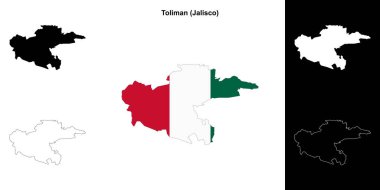Toliman Belediyesi (Jalisco) ana hat haritası seti