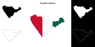 Tomatlan belediyesi (Jalisco) ana hat haritası seti