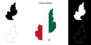 Tonaya belediyesi (Jalisco) ana hat haritası seti