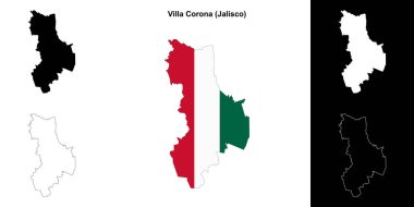 Villa Corona belediyesi (Jalisco) ana hat haritası seti