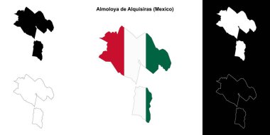 Almoloya de Alquisiras belediyesi (Meksika) ana hat haritası seti