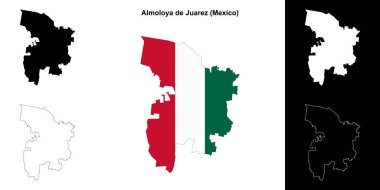 Almoloya de Juarez belediyesi (Meksika) ana hat haritası seti