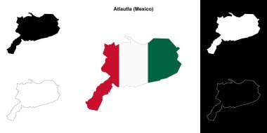 Atlautla Belediyesi (Meksika) ana hat haritası seti