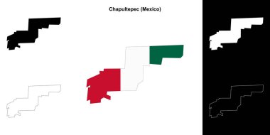 Chapultepec belediyesi (Meksika) ana hat haritası seti