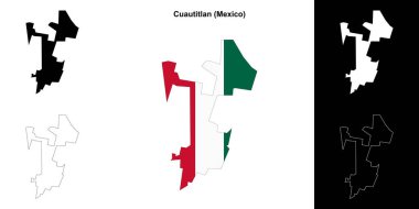 Cuautitlan belediyesi (Meksika) ana hat haritası seti