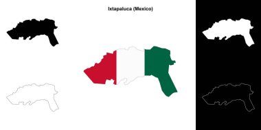 Ixtapaluca belediyesi (Meksika) ana hat haritası seti