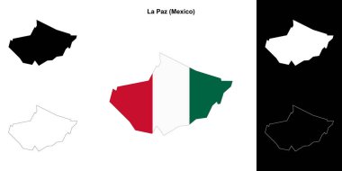 La Paz belediyesi (Meksika) ana hat haritası seti