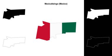 Mexicaltzingo belediyesi (Meksika) ana hat haritası seti