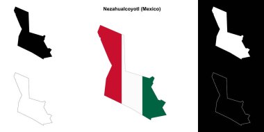 Nezahualcoyotl Belediyesi (Meksika) ana hat haritası seti