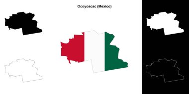 Ocoyoacac belediyesi (Meksika) ana hat haritası seti