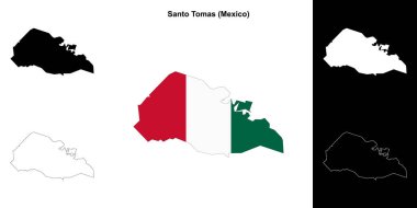 Santo Tomas belediyesi (Meksika) ana hat haritası seti