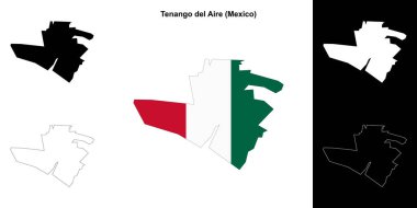 Tenango del Aire belediyesi (Meksika) ana hat haritası seti